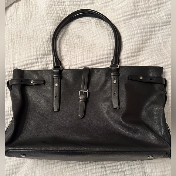 Tumi Handbags - Tumi Black Leather Tote Bag
